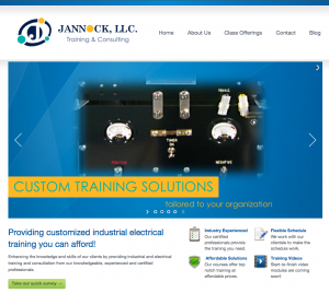 Screenshot of the Jannock LLC website